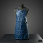 Mėlyna rankų darbo prijuostė su kišenėmis